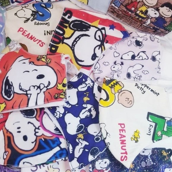 3x custom PEANUTS Snoopy MEGA MIX FACE MASK cover - Picture 9 of 14